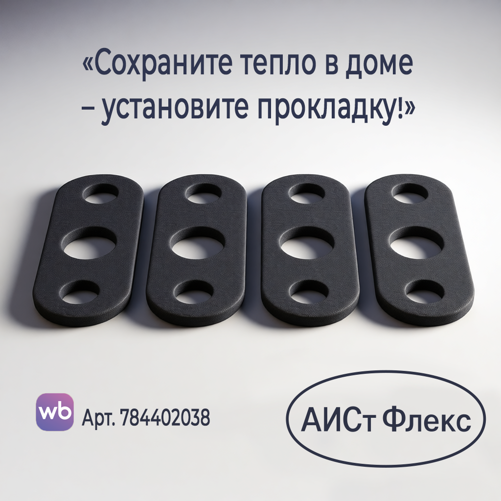 Уплотнитель для ручки окна, 4 шт. - цена по запросу